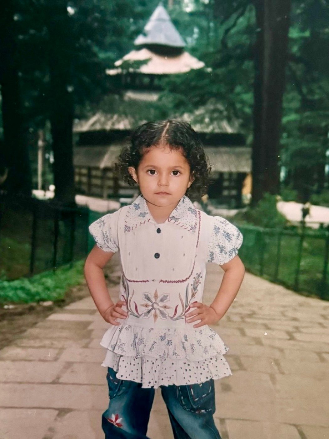 Ridhi as a little kid posing